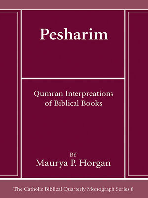 cover image of Pesharim